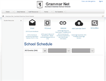 Tablet Screenshot of grammar.net.nz